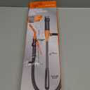 Kiweoci Cordless Electric Fuel Transfer Pump, 3GPM Portable Fluid Transfer Siphon Pump with Oil Pipeline, Battery Gas Pumps with Adjustable Flow Control Nozzle(Orange)