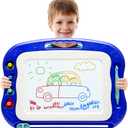 Magnetic Drawing Board,Large Doodle Board Toddler Toys for Girls Boys 3 4 5 6 7 Year Old Kids Gift Etch A Colorful Sketch Magnet Erasable Pad (Blue)