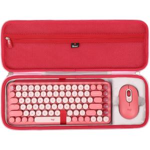 Mchoi Shockproof Carrying Case for Logitech POP Keys Mechanical Wireless Keyboard with Customizable Emoji Keys, Pink, Case Only Mchoi Shockproof Carrying Case for Logitech POP Keys Mechanical Wireless Keyboard with Customizable Emoji Keys, Pink, Case Only