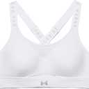 Under Armour Women's UA Infinity High Sports Bra (White (100)/Halo Gray), Small