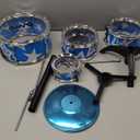 Kids Drum Set,Jazz Drum Musical Toys, 5 Drum with Stool Mini Band Rock Set,Toddler Educational Percussion Musical Instrument Drum Toy, Birthday Gift for Kids Gift Set