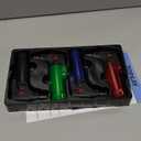 Torch Lighters, 4 Pack, Butane Refillable Jet Flame Torch Lighter, Windproof, Safe, Multi Utility Lighter for Candles, Fireplaces, Campfires, Grill (Without Butane) (Black/Red/Blue/Green)