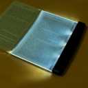 Flat Light for Reading in Bed at Night Clear LED Book Full Page Light Illuminator Panel Plate Lamp Board Wireless