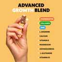 Height Growth Gummies | Vitamin Gummies with Calcium, Magnesium Glycinate, Zinc, Ashwagandha, Vitamin K2 D3 | Height Increase Supplement, Multivitamin for Kids, Teens Boy & Girl, Adults | 60 Gummies (6 Count (Pack of 10))