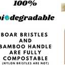 Gaia Guy Natural Bristle Bamboo Toothbrush for Kids (NO Nylon - Boar Hair ONLY) - Totally Compostable & Biodegradable Boar Bristle and Bamboo Toothbrushes - Zero Waste - 6-Pack
