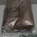 IBUYKE 11.8 H Folding Footrest Stool, Rectangle Small Foot Stool Accent Ottoman for Lazy Chair, Modern Portable Ottoman Foot Rest for Living Room Bedroom, Yellow-Brown WBD020Z