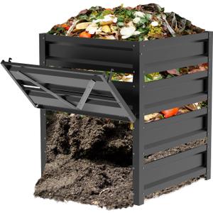 Compost Bin Outdoor -170 Gallon Composter with Rust-Proof Coating, Painted Finish, Large Compost Bin for Producing Fertilizer from Kitchen Waste and Fallen Leaves