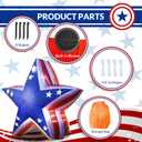 GOODENY USA 250th Anniversary 5.4FT USA Star for 4th of July Lawn Decor, Patriotic Inflatable LED Blow Up Outdoor Decoration for 2026 Semicentennial Independence Day