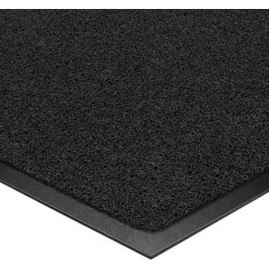 Kuyal Door Mat, 2'x4' Indoor Outdoor Entrance Mat to Trap Dirt and Moisture, Non Slip Waterproof Outdoor Mats, Commercial Floor Inside Outside Entrance, Heavy Duty Durable Welcome Mats, Black