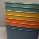 8 Pack Colorful Storage Bins with Lids Stackable Storage Container for Organizing, Storage Boxes with Handle for Shelves, Cute Storage Bin for Craft, Snacks, 9.85x6.9x5.7 inch