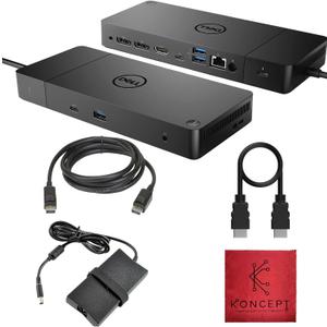 Dell WD19TB Thunderbolt Dock - Dell Docking Station Dual Monitor USB C with 180W, HDMI & DisplayPort Cable - Docking Station for Laptop & Computer