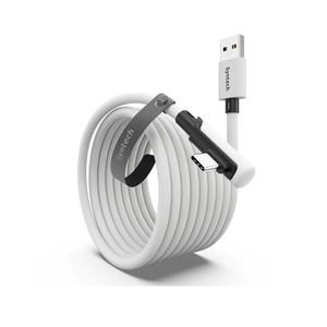 Syntech Link Cable 16FT for PCVR Compatible with Oculus/Quest 3/Meta Quest 3S, Quest2/Pro/Pico 4/Ultra Accessories and PC/SteamVR, High Speed PC Data Transfer, USB 3.0 to USB C Cable for VR Headset