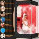 Portable Infrared Home Steam Sauna Box with 660nm 850nm Red Light Therapy