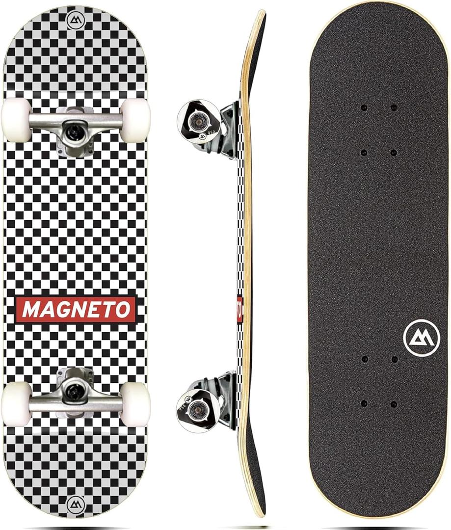 Magneto Complete Cruiser Starter Skateboard, Kids - 27.5x7.75"