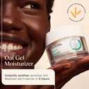 Aveeno Calm + Restore Oat Gel Facial Moisturizer for Sensitive Skin, Fast-Absorbing, Soothing Lightweight Gel Cream with Prebiotic Oat & Feverfew, Fragrance-Free & Hypoallergenic, 1.7 oz