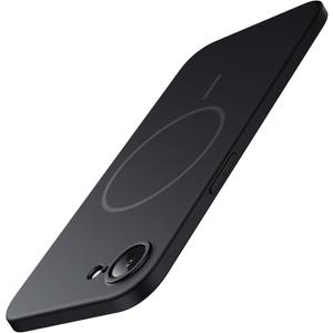 JETech Magnetic Slim Case for iPhone 17e (2026) / iPhone 16e Compatible with MagSafe, Camera Lens Full Protection, Ultra-Thin Lightweight Matte Finish Minimalist Phone Cover (Black)