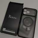 TOCOL for iPhone 17 Pro Max Case, Compatible with Magsafe, Full Camera Protection, Built-in Magnets, Translucent Matte for iPhone 17 Pro Max Phone Case 6.9 inch (Black)