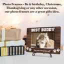 Dog Lovers Picture Frame, Best Buddy Photo Frame, Gifts For Dog Lover Dog Mom Dog Owner Women, Loss of Dog Sympathy Decor Gift, Dog Remembrance Gift, Home Office Pet Frame With Stand -17