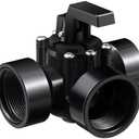 Tandefio 3 Way Swimming Pool Diverter Valve Replacement Black Positive Seal Pool Valve for Pools and Spas (2 Inches)