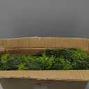 9FT Christmas Cedar Garland Artificial Realistic Green Faux Real Touch Winter Pine Garland for Mantle Fireplace Wall Table Indoor Outdoor Decoraiton