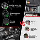 Cup Holder Insert for Toyota 4Runner 2014-2024 Drink Holder Console Box Cup Holder Replacement for Toyota 4runner Accessories Replaces OEM 66992-35030 66991-35030 2pcs (Version B)