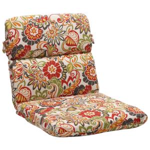 FILUXE Adirondack & Rocking Chair Cushion, High Back Patio Cushions - Waterproof Solid Tufted Pillow, Indoor/Outdoor Pads with Ties, Fade-Resistant & Seasonal All Weather Replacement