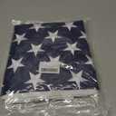 American Flags for Outside 3 x 5 FT, 100% Polyester Heavy Duty US Flag for High Wind Outdoor, Fade Resistant & Waterproof USA Flag with Embroidered Stars, Sewn Stripes, Brass Grommets