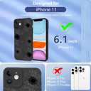 OOK Floral case for iPhone 11 Case, Cute Sunflower Floral Blooms Design Soft TPU Shockproof Protective for Women Girls Phone Cover - Black Flower