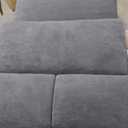 Trygoal Sofa Bed, Pull Out Couch with Side Pockets, 3 in 1 Velvet Loveseat Sleeper Sofas Beds with USB Ports, Sofa Bed Couch with Adjustable Backrest for Living Room, Bedroom, Apartment, Gray