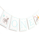 Jungle Safari Wild One High chair Banner - HighChair ONE Banner Animals Party,First Birthday Baby Boy 1st Decorations,One Year Toddler Birthday (Animal Banner)