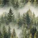 Forest Style Removable Self-Adhesive Wallpaper for Bedroom & Living Room Decor 17.7×118 Inch,Waterproof Wall Covering for Accent Walls, Apartment, Nursery