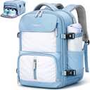Taygeer Frontier Airlines Personal Item Bag, Expandable 18x14x8 Inches Travel backpack with Hidden Shoe Compartment, TSA Approved Personal Item Backpack Fits 15.6" Laptop for Women Weekender,Blue
