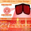 Cordless Red Light Therapy Gloves for Hand, 360°Full Coverage100 LEDs Gloves with 660nm & 850nm Near-Infrared | 5000mAh | Auto-Off Timer Easy Clean