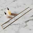 Gold Shower Drain, 2 in 1 Linear Shower Drain 36 Inch (Titanium Gold)