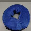 BENCMATE Inflatable Dog Cone Collar Alternative, Soft Dog Cone for Small Medium Large Dogs and Cats, Neck Recovery ECollar Donut Collar After Surgery (Medium [Neck:7"-11"], Blue)