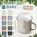 10 Pcs Employee Appreciation Gifts Bulk Motivational Enamel Mugs 12 oz Thank You Coffee Cups for Staff Coworker Teacher Nurse Week Volunteer Administrative Professional Gift
