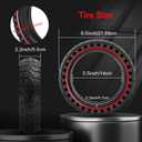 BANGTING 2PCS Upgrade 50/75-6.1 Electric Scooter Solid Tires, 8.5x2.0 Tires Tubeless for Gotrax GXL V2/XR/APEX, 8 1/2 x2 Tire Replacement for Hiboy S2, Xiaomi 3 Lite/3/Pro 2/1s/M365 (Red)