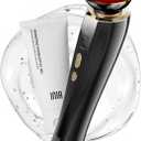 INIA 3-in-1 Red Light Therapy for Face and Neck Beauty Device for Puffiness & Skin Firming Skincare Tool (Black)