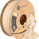 Polymaker Light Weight PLA Filament 1.75mm White 0.8kg, PolyLite 3D Printer PLA Filament White Low Density, Print with Most 3D Printers