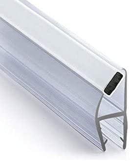 Universal 45 Degree Shower Door Magnetic Profile Seal for Glass-To-Glass Applications - 73 in Long with White Magnet for 5/32, 3/16, 1/4 or 5/16 in Thick Shower Door | Pack of 2