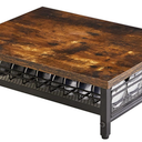 IBUYKE Coffee Pod Drawer Holder,40 Capsule Pods, Compatible for Nespresso Vertuo Pods, Wooden Top and Mesh Shelves, Home Kitchen Counter Coffee Bar Organizer, Rustic Brown, TCJ101H