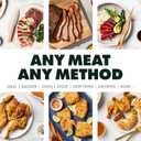 CHEF iQ Sense | Smart Wireless Meat Thermometer | 2 Ultra-Thin Probes | WiFi Unlimited Range | 1000F Heat Safe | 5 Sensors | BBQ, Grill, Oven, Smoker, Air Fryer | Gen3 (Black)