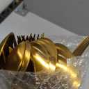 40 Piece Gold Silverware Set for 8, Terlulu Stainless Steel Flatware Set, Gold Cutlery Set Utensils Set, Tableware Include Forks Knives Spoons for Home Kitchen Restaurant Wedding, Satin Finish