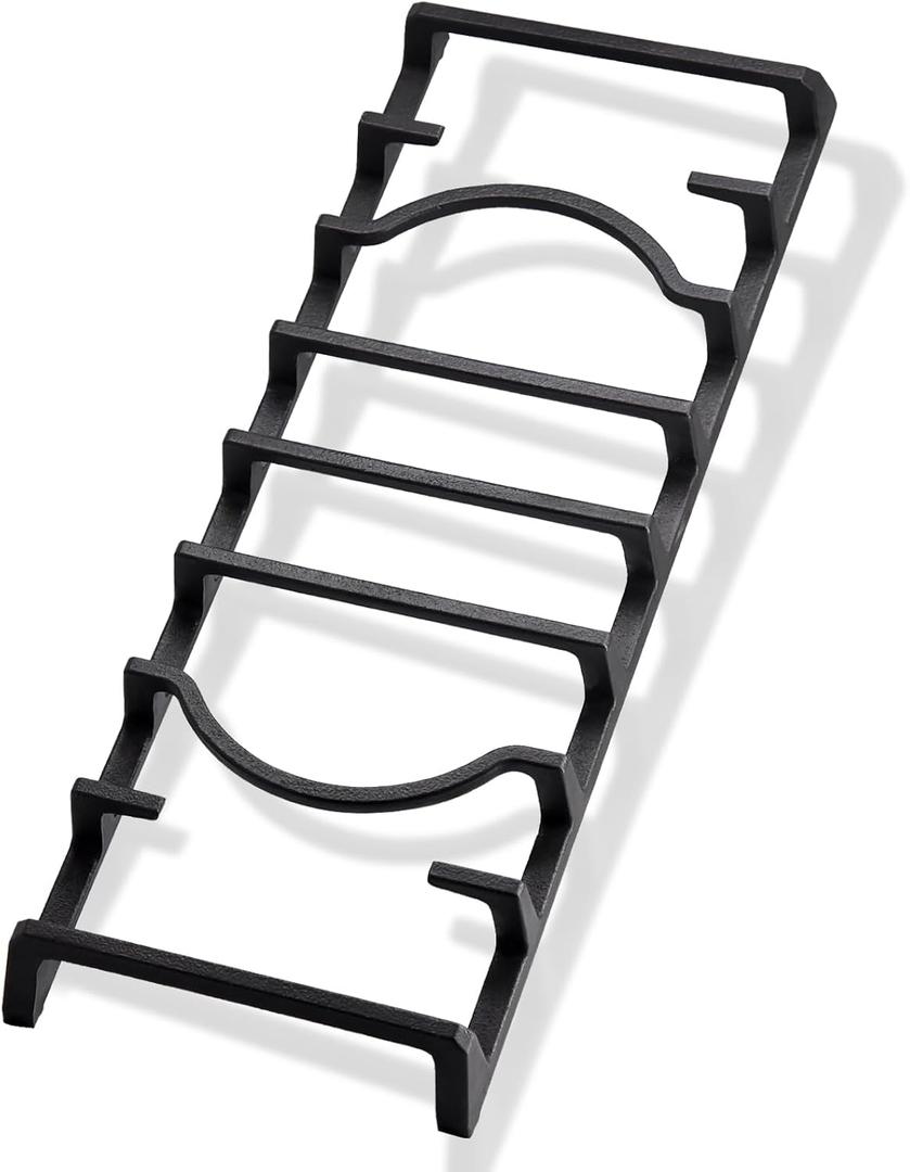 Hiorucet DG94-00938A Stove Grate Replacement for Samsung NX58J5600SG, NX58H5600SS, NX58H9500WS, NX58H9950WS, NX58F5500SS, NX58R5601SS, NX58R4311SS, DG94-00469A DG94-00469B Surface Burner Grate Center.