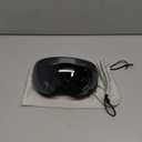 Lamicall Ski Goggles with 3X Anti-Fog - 100% UV Protection Spherical Lens, OTG for Skiing, Snowboard, Snowmobile, Men, Women (Black Frame - Silver Lens)