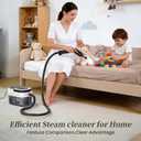 Steam Cleaner for Home & Car-Portable Handheld Steamer for Cleaning 3-Level Adjustable, 15s Heat-Up, Handheld Steam Cleaner for Home