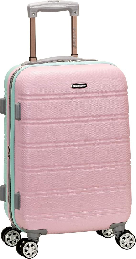 Rockland Melbourne Hardside Expandable Spinner Wheel Luggage, Carry-On 20", Mint