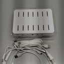 USB Charging Dock - 6-Port Universal Charging Station for Multiple Devices - Multi Device Charger Station - Compatible with Apple, iPad, iPhone, and Android Cell Phones and Tablets (White)