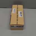 HapiRm Sponge Holder for Kitchen Sink - Self-draining Sink Caddy with Brush and Dishcloth Holders, Stainless Steel Kitchen Organizer for Countertop - Black