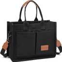 Small Tote Bags for Women Canvas Tote Bag with Zipper Satchel Crossbody Bag Work Travel Shoulder Handbags with Pockets